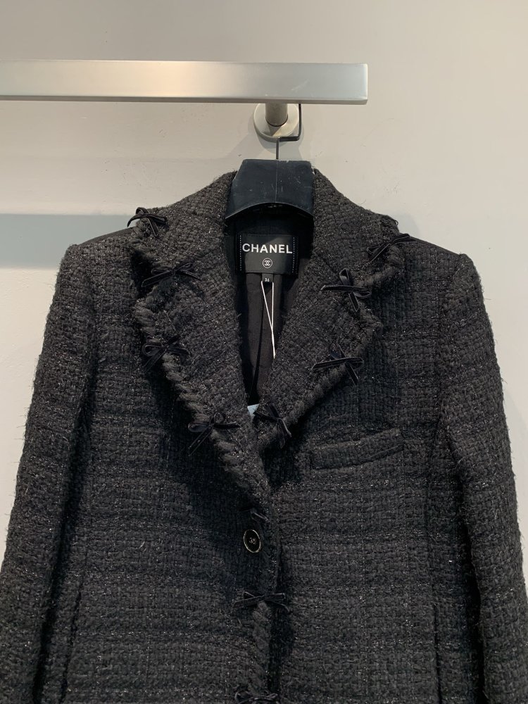 Твидовый пиджак с шелковой подкладкой фото 2