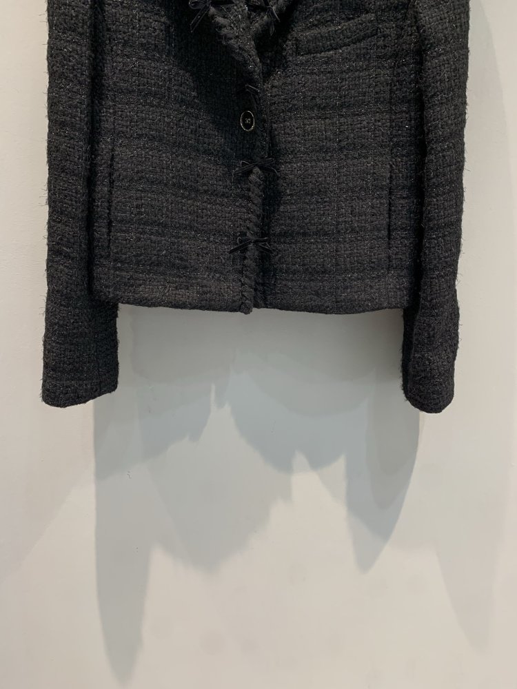 Твидовый пиджак с шелковой подкладкой фото 3