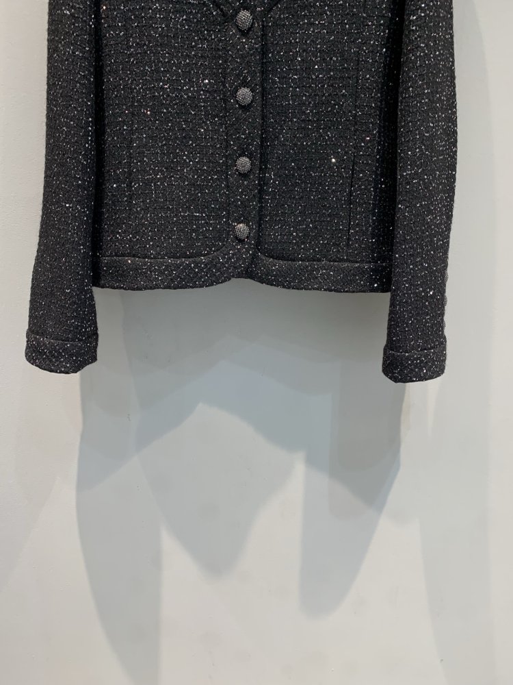Твидовый пиджак с шелковой подкладкой фото 3