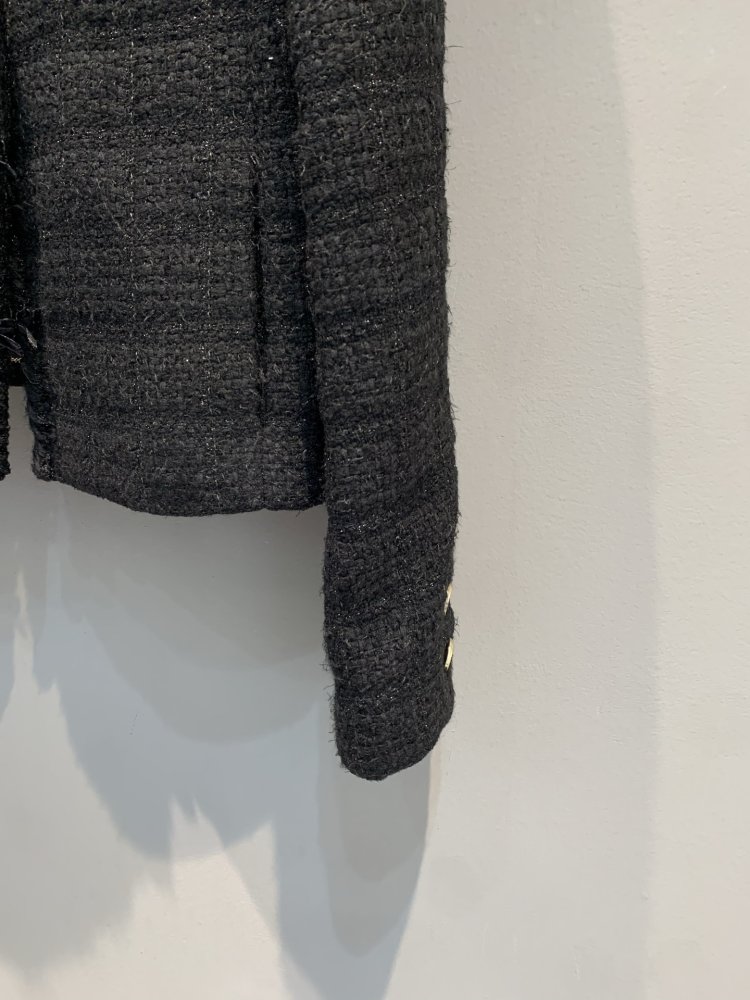 Твидовый пиджак с шелковой подкладкой фото 5