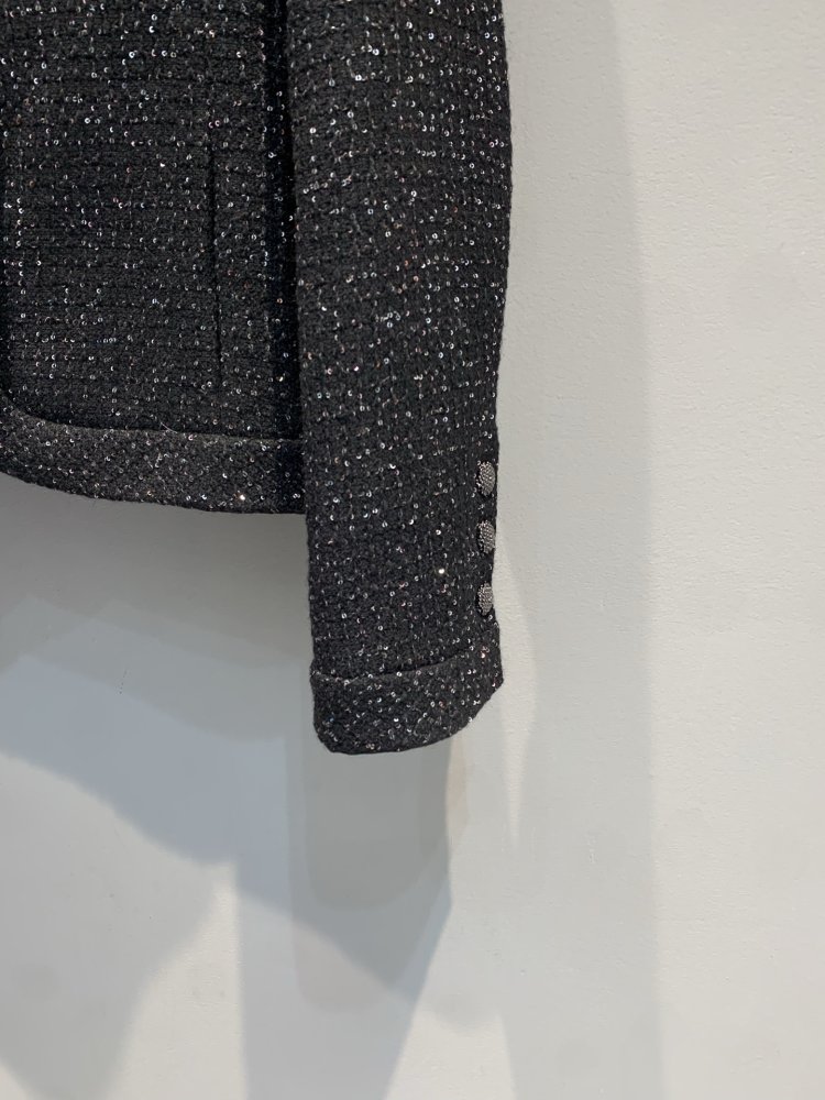 Твидовый пиджак с шелковой подкладкой фото 5