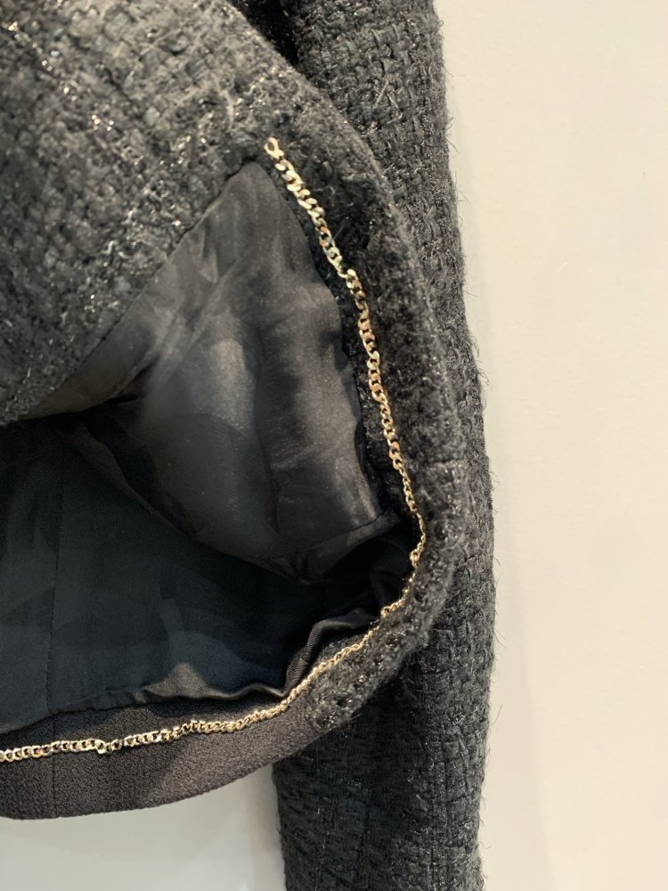 Твидовый пиджак с шелковой подкладкой фото 6