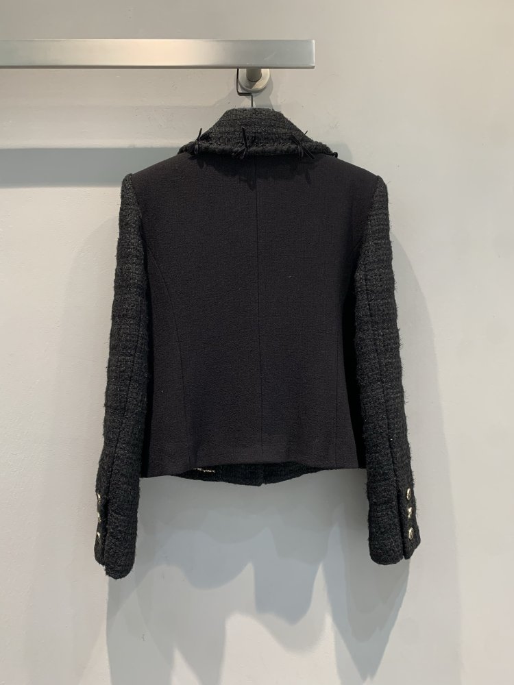 Твидовый пиджак с шелковой подкладкой фото 7