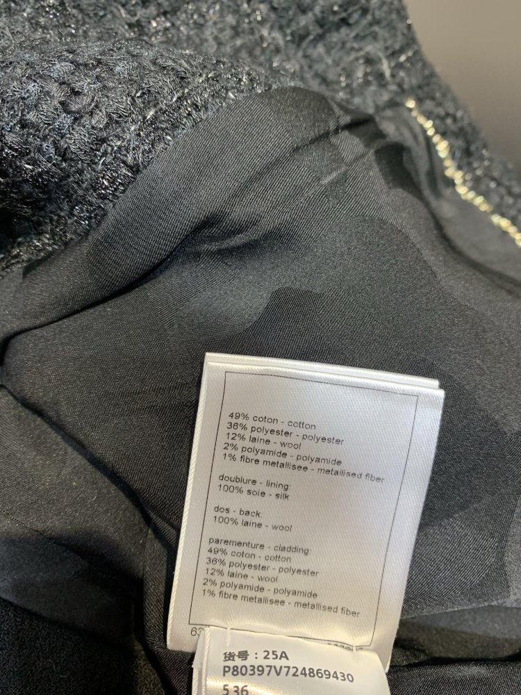 Твидовый пиджак с шелковой подкладкой фото 9