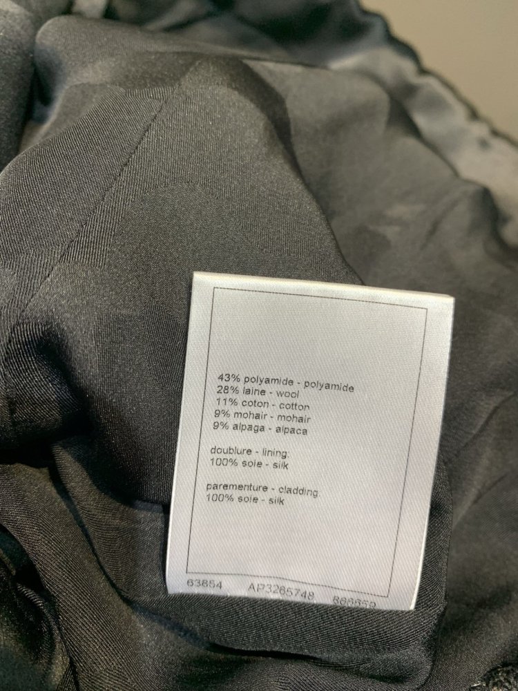 Твидовый пиджак с шелковой подкладкой фото 9