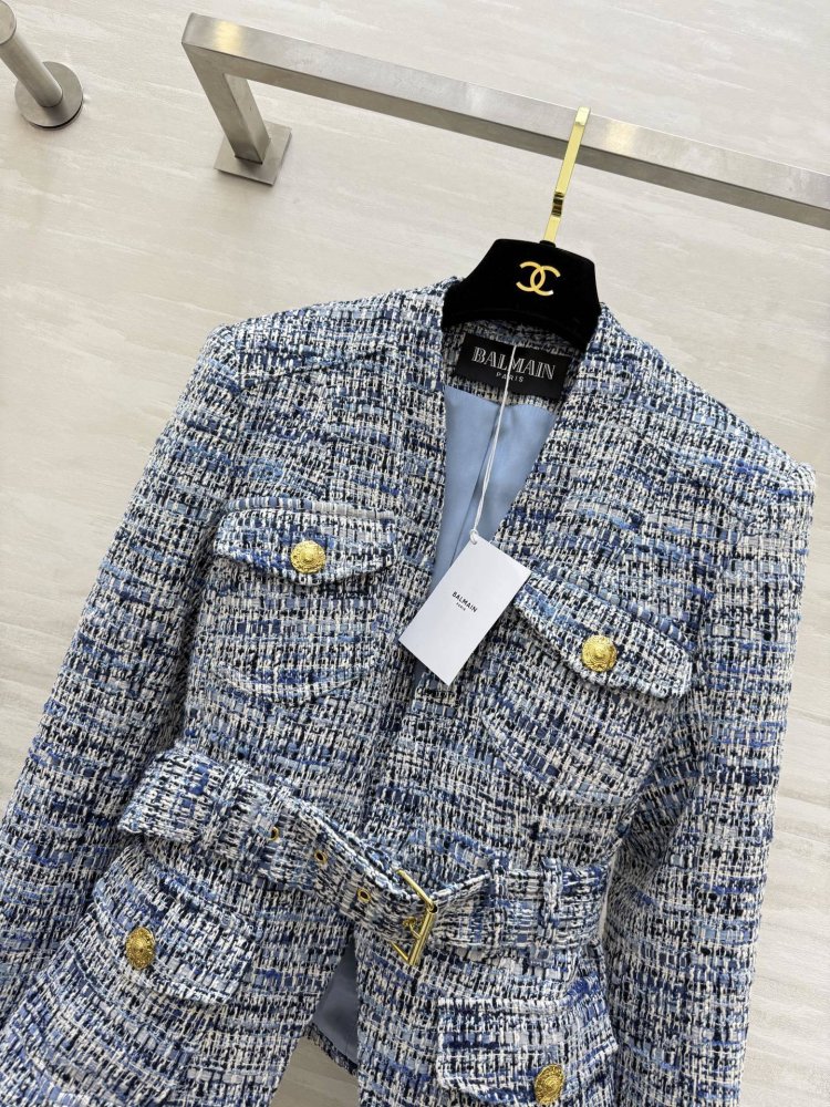 Твидовый пиджак женский фото 2