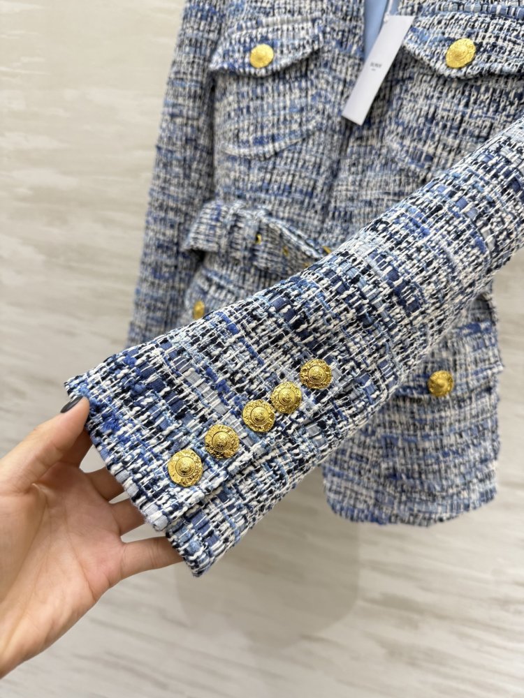 Твидовый пиджак женский фото 5