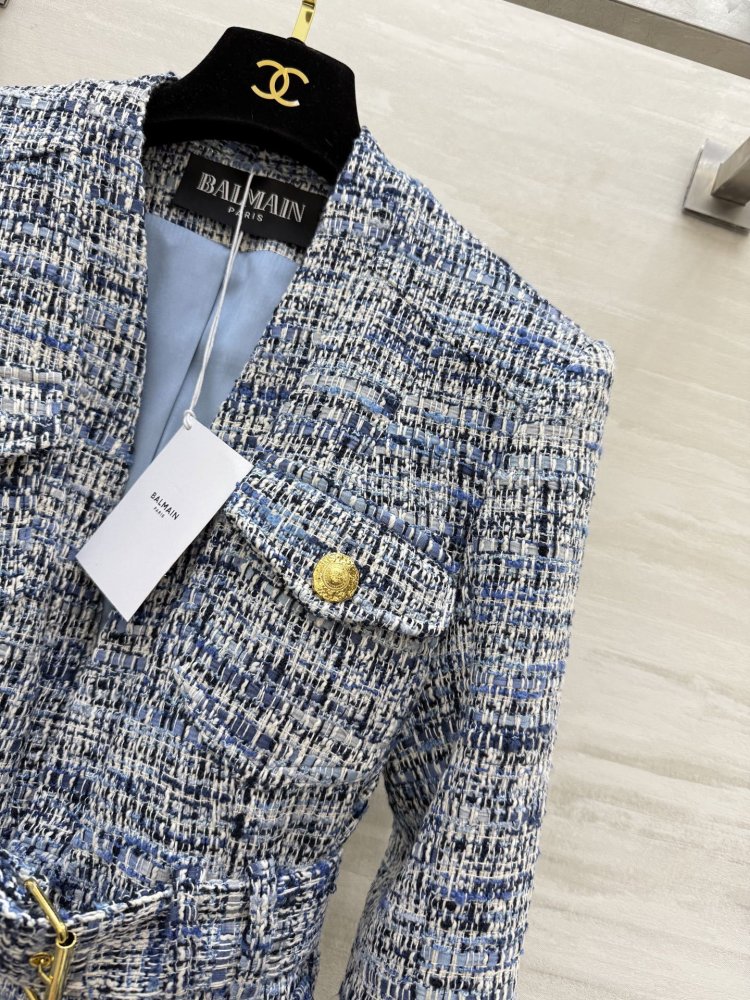 Твидовый пиджак женский фото 6