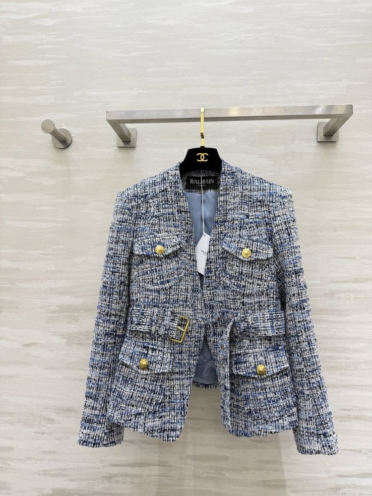 Твидовый пиджак женский фото 7