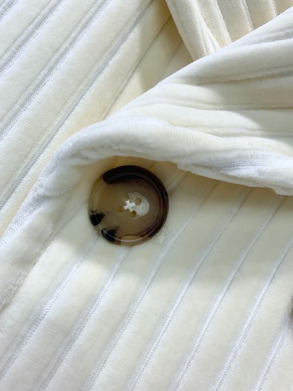 Вельветовое coat from fur collar фото 3