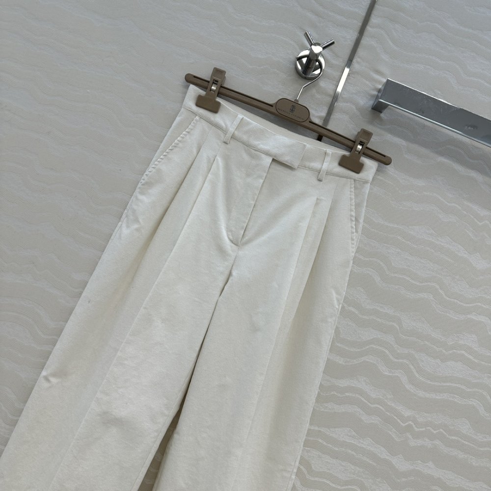 Вельветові брюки прямого крою фото 2