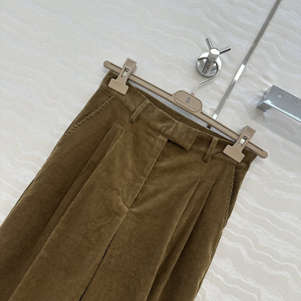 Вельветові брюки прямого крою фото 3