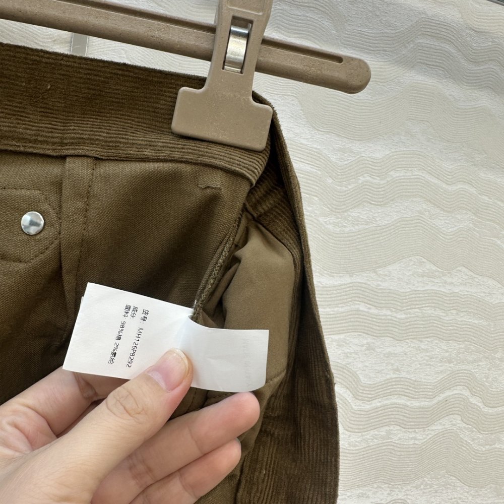 Вельветові брюки прямого крою фото 6