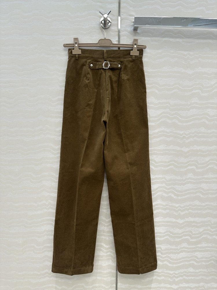 Вельветові брюки прямого крою фото 8