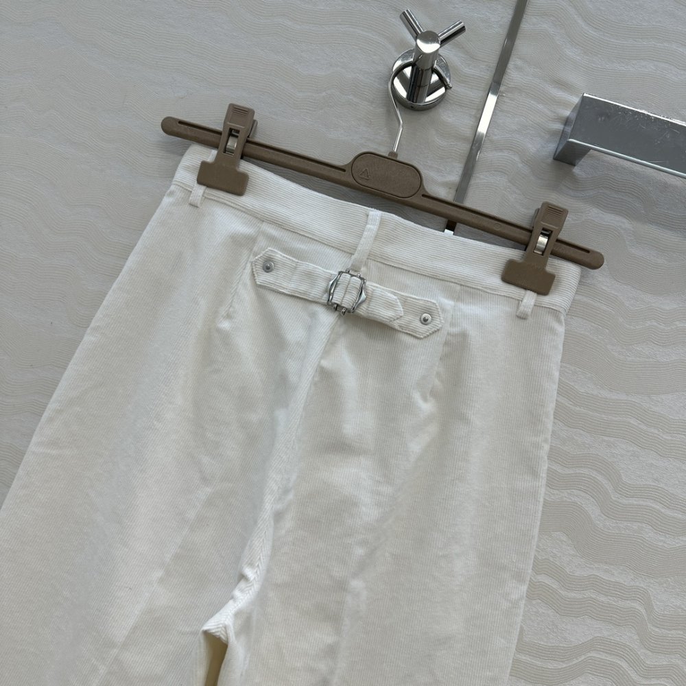 Вельветові брюки прямого крою фото 9