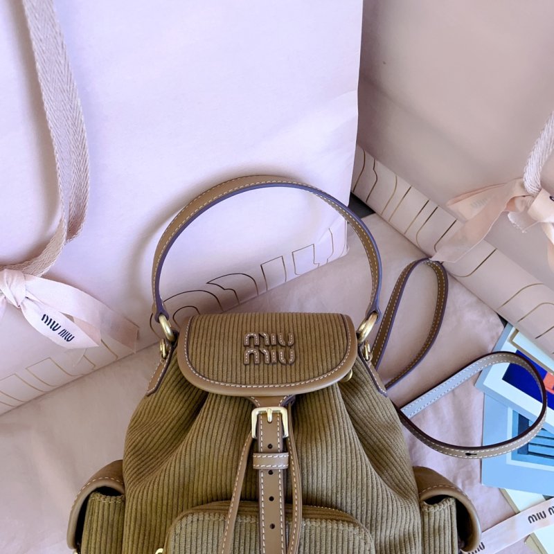 Вельветовый рюкзак женский 22 см фото 6