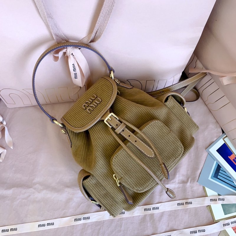 Вельветовый рюкзак женский 22 см фото 7