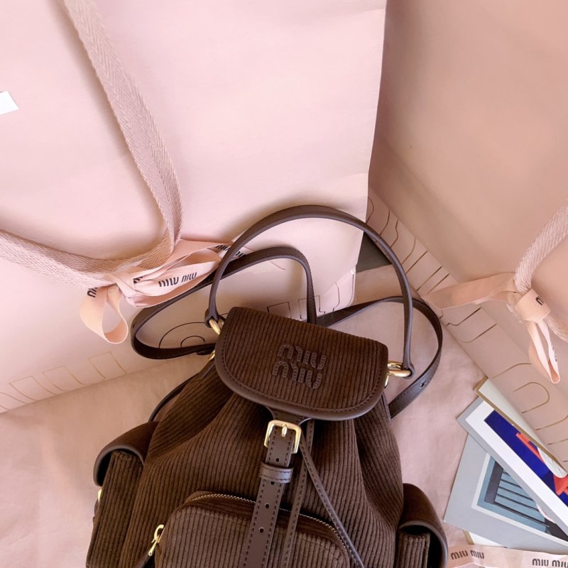 Вельветовый рюкзак женский 22 см фото 7