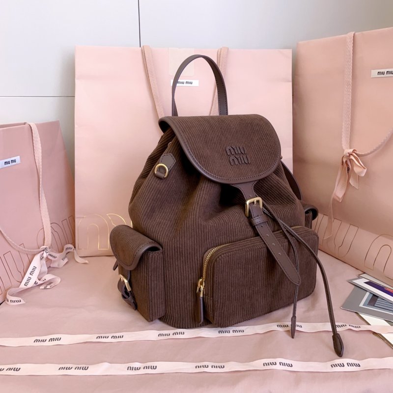 Вельветовый рюкзак женский 29 см фото 2