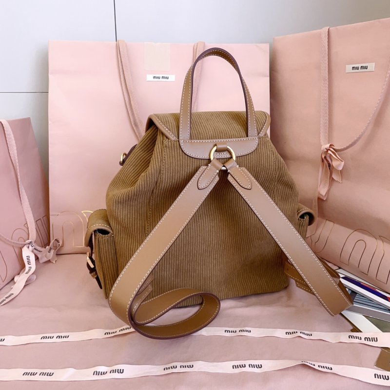 Вельветовый рюкзак женский 29 см фото 3