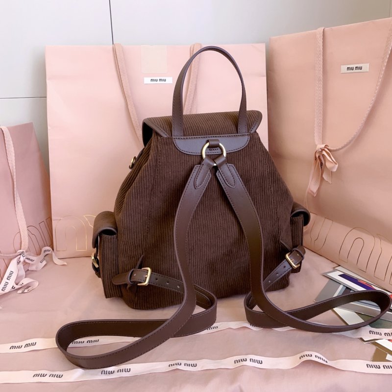 Вельветовый рюкзак женский 29 см фото 3