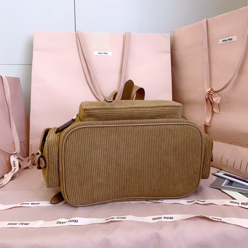 Вельветовый рюкзак женский 29 см фото 4