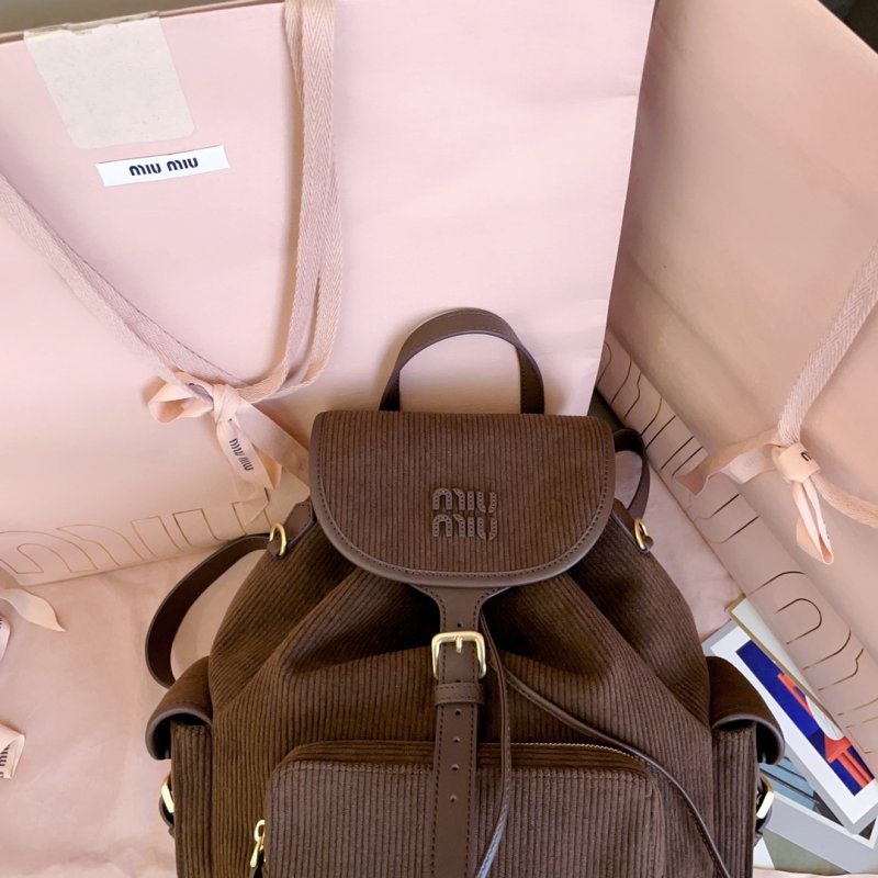 Вельветовый рюкзак женский 29 см фото 5