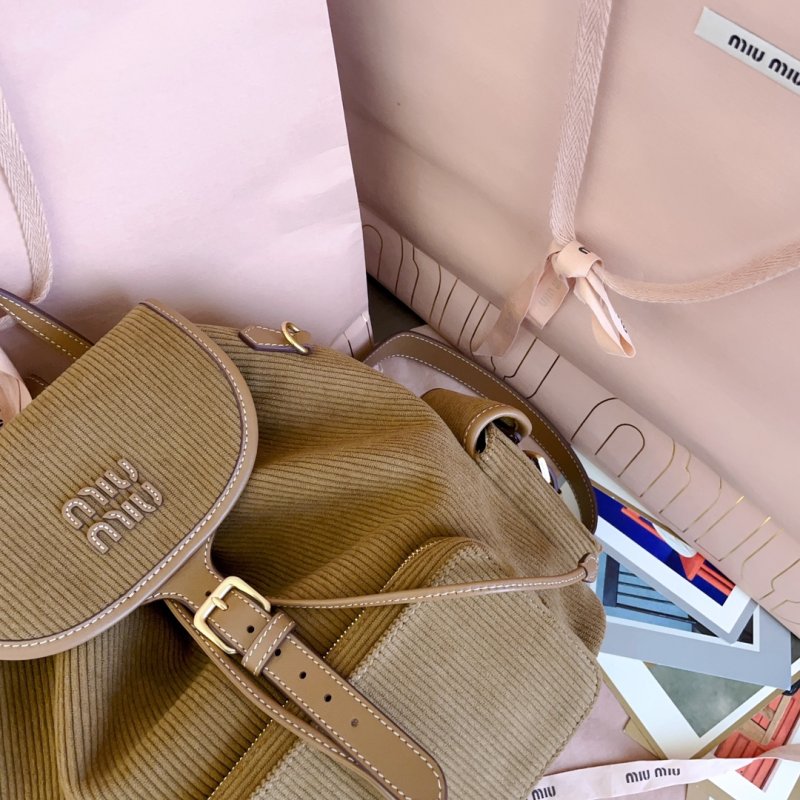 Вельветовый рюкзак женский 29 см фото 6