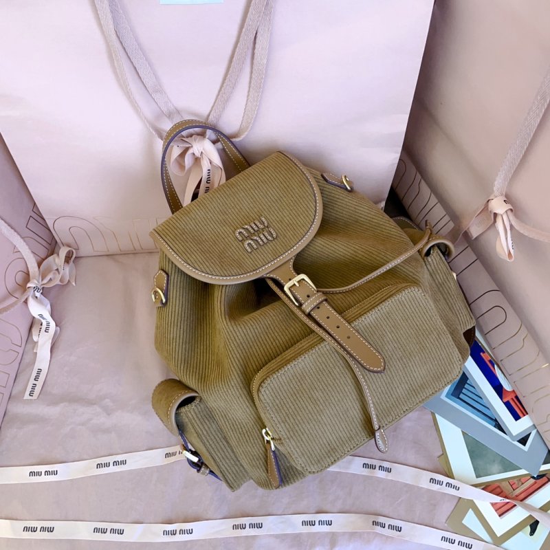 Вельветовый рюкзак женский 29 см фото 7