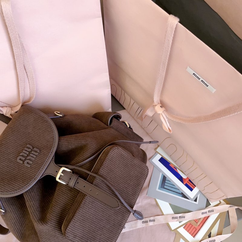 Вельветовый рюкзак женский 29 см фото 7