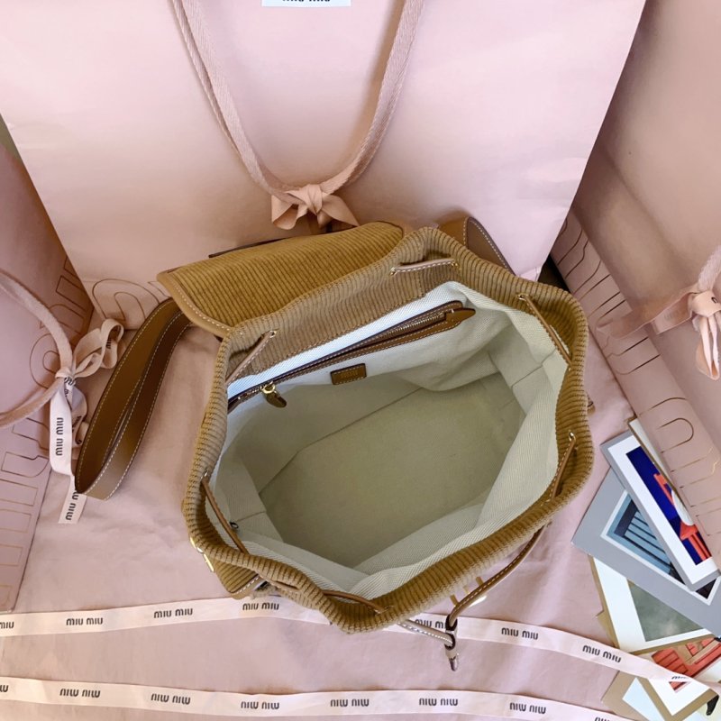 Вельветовый рюкзак женский 29 см фото 9