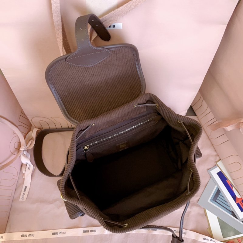 Вельветовый рюкзак женский 29 см фото 9