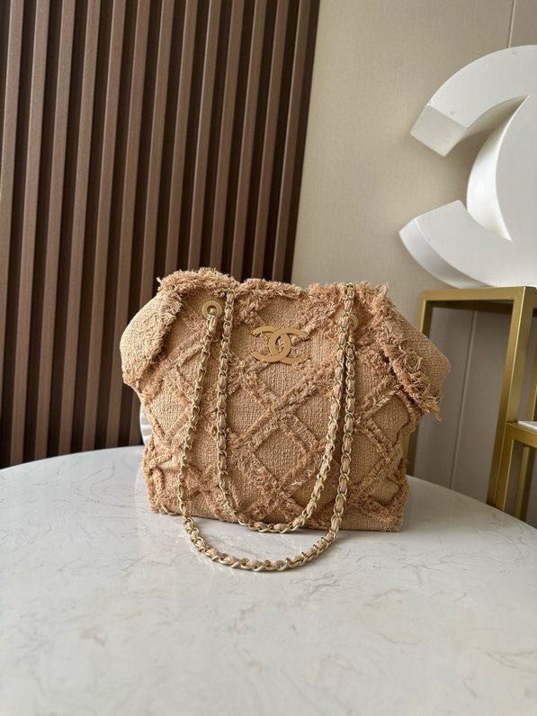 Vintage linen thatch a bag 48 cm