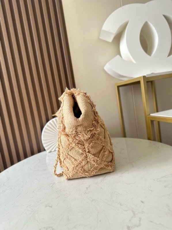 Vintage linen thatch a bag 48 cm фото 3