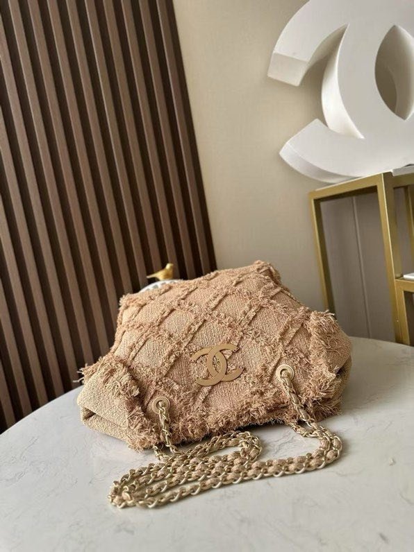 Vintage linen thatch a bag 48 cm фото 4