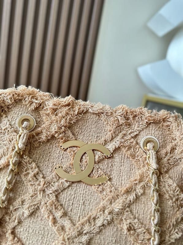 Vintage linen thatch a bag 48 cm фото 6