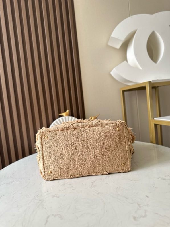 Vintage linen thatch a bag 48 cm фото 7