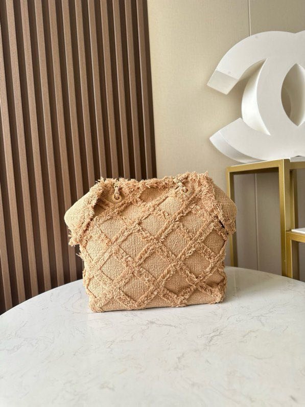 Vintage linen thatch a bag 48 cm фото 8