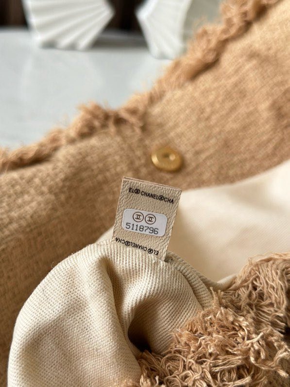 Vintage linen thatch a bag 48 cm фото 9