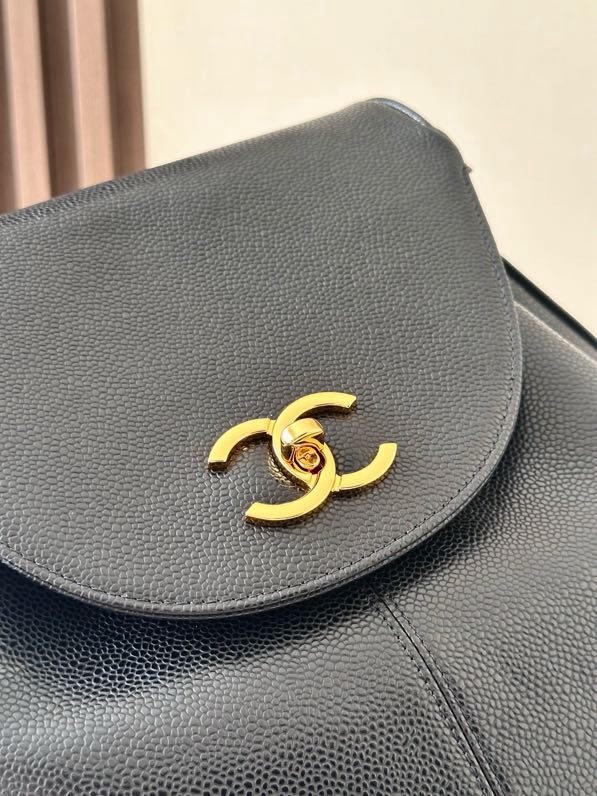 Винтажный кожаный рюкзак Double C 31 см фото 3