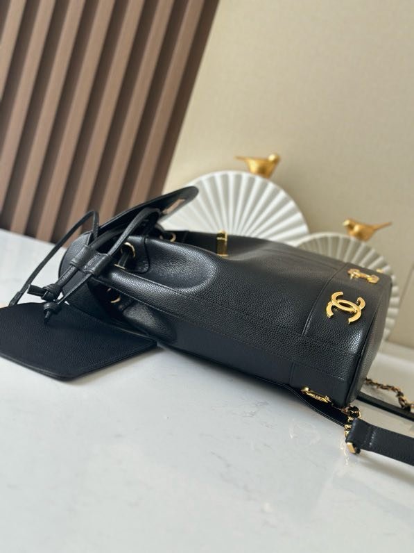 Винтажный кожаный рюкзак Double C 31 см фото 9