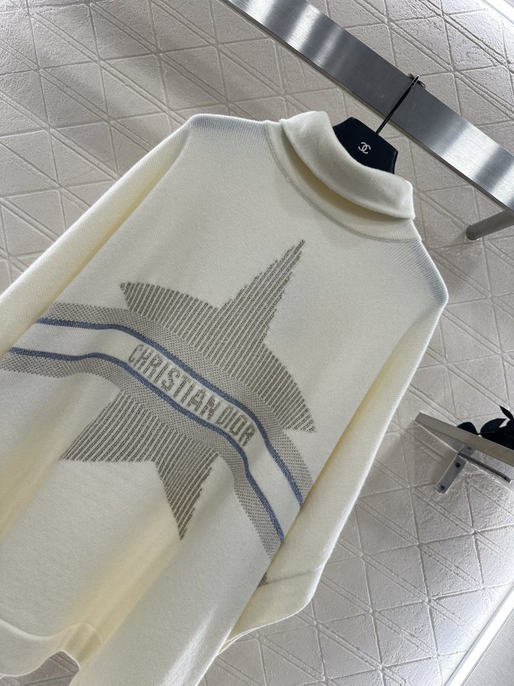 Knitted cape from high collar and lapels фото 4