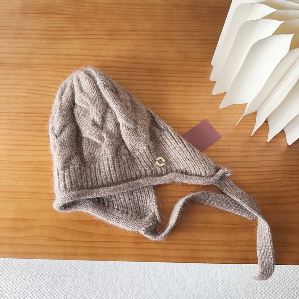 В'язана вовняна шапка фото 2