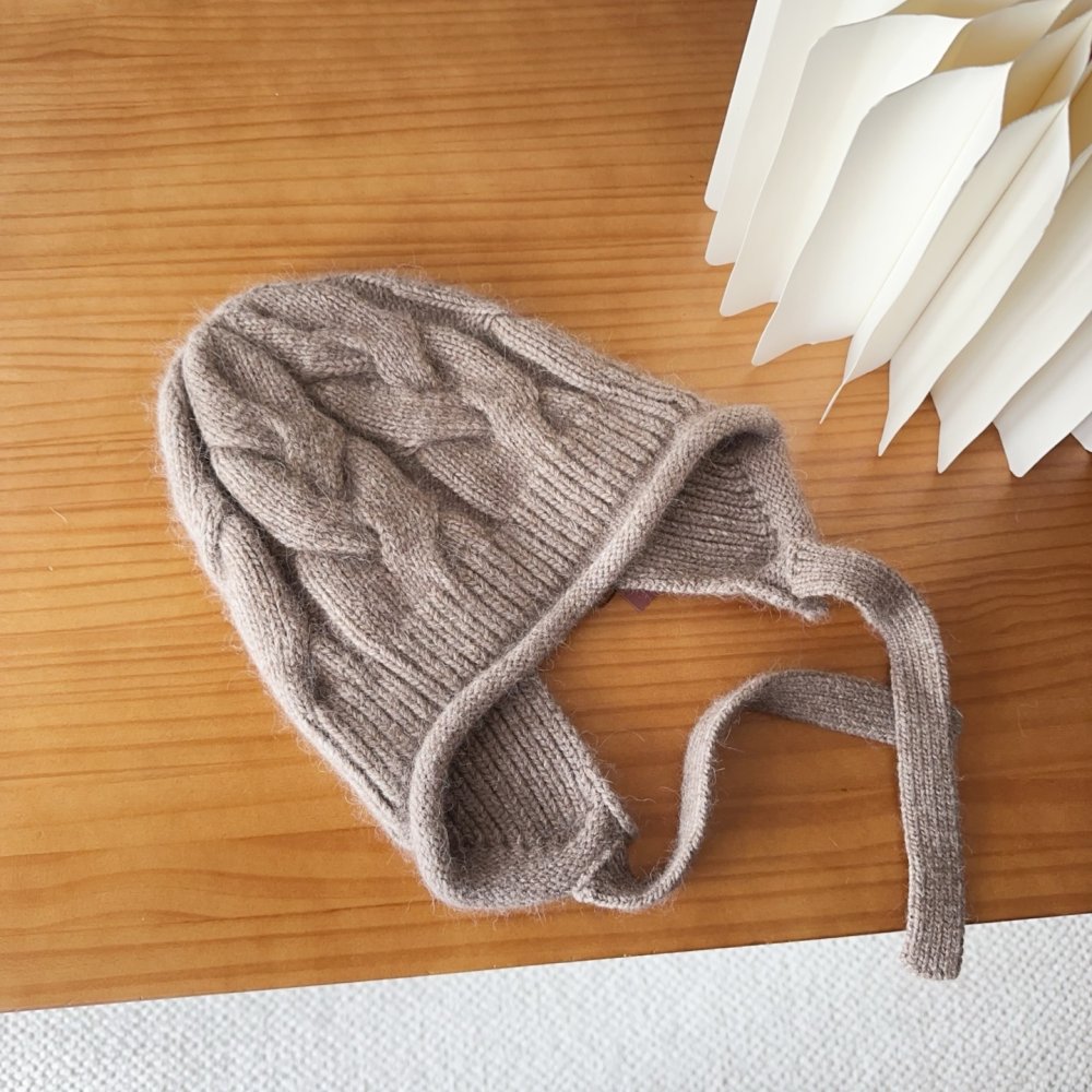 В'язана вовняна шапка фото 3