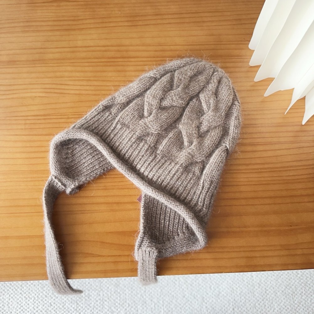 В'язана вовняна шапка фото 5