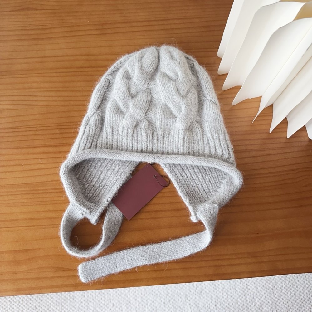 В'язана вовняна шапка фото 5