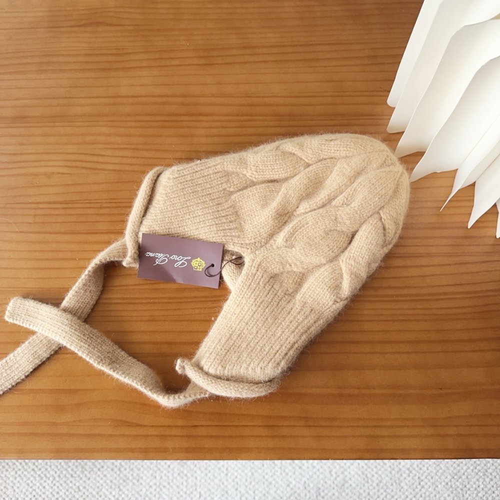 В'язана вовняна шапка фото 6