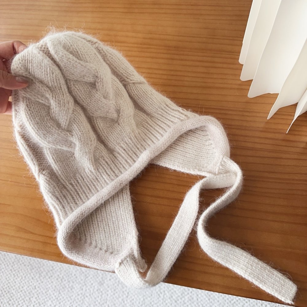 В'язана вовняна шапка фото 8