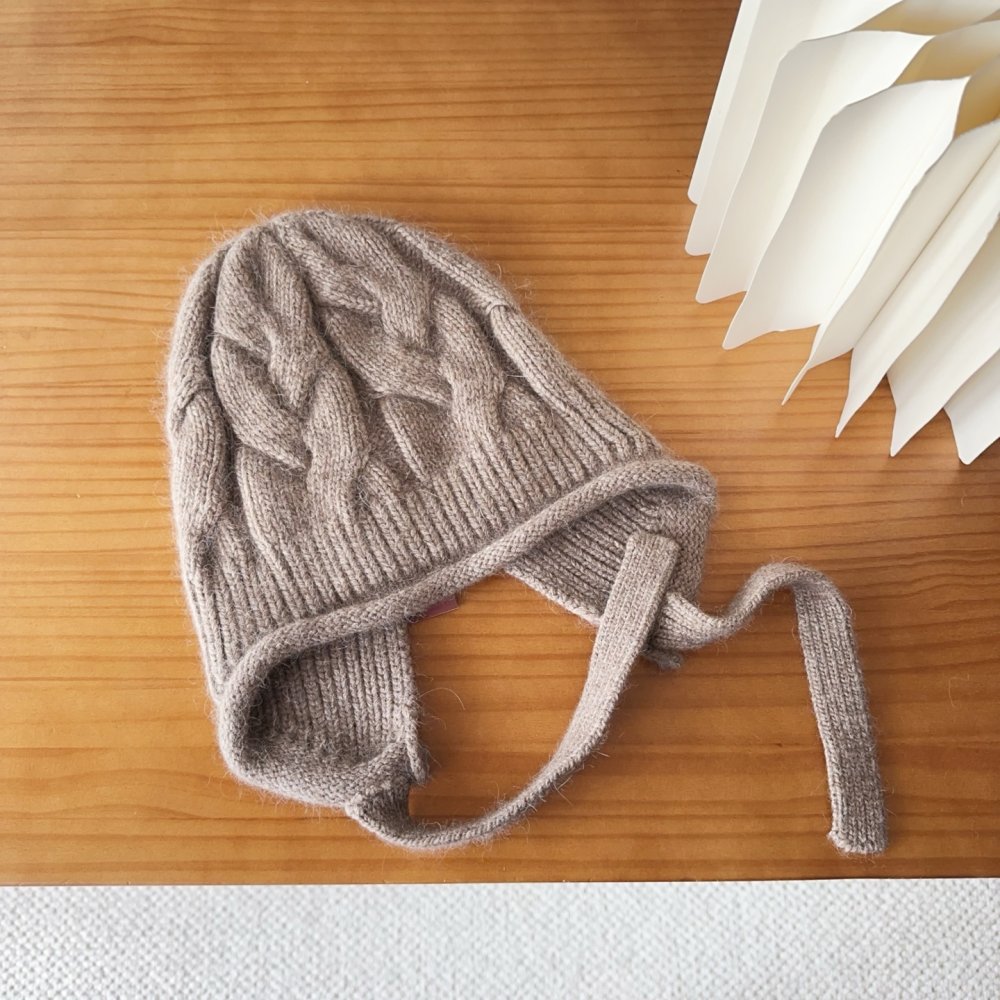 В'язана вовняна шапка фото 8