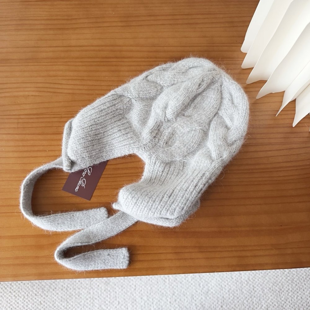 В'язана вовняна шапка фото 9